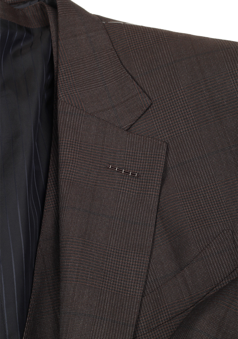 TOM FORD Windsor Brown 3 Piece Checked Suit Size 54S / 44S U.S.