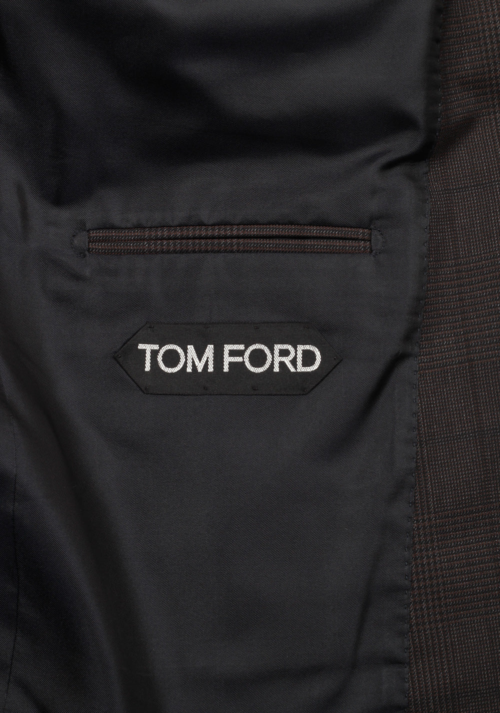TOM FORD Windsor Brown 3 Piece Checked Suit Size 54S / 44S U.S.