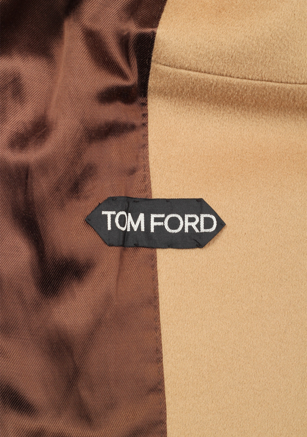TOM FORD Camel Wool Double Breasted Coat 54 / 44R U.S.