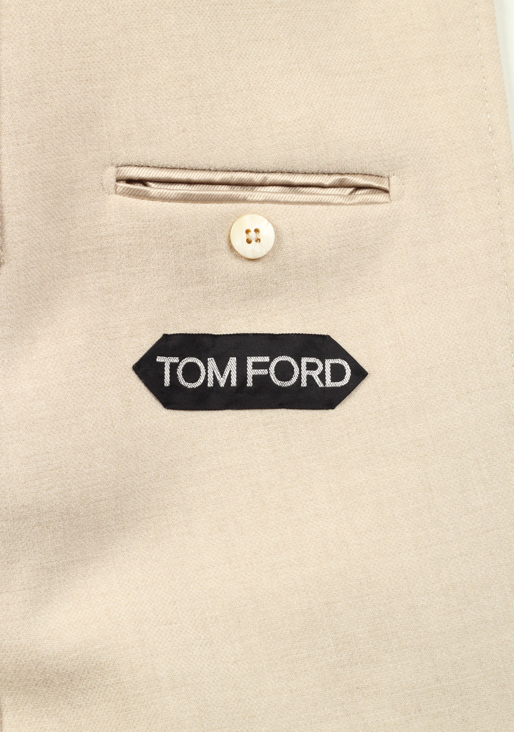 TOM FORD Beige Double Breasted Coat 58 / 48R U.S.