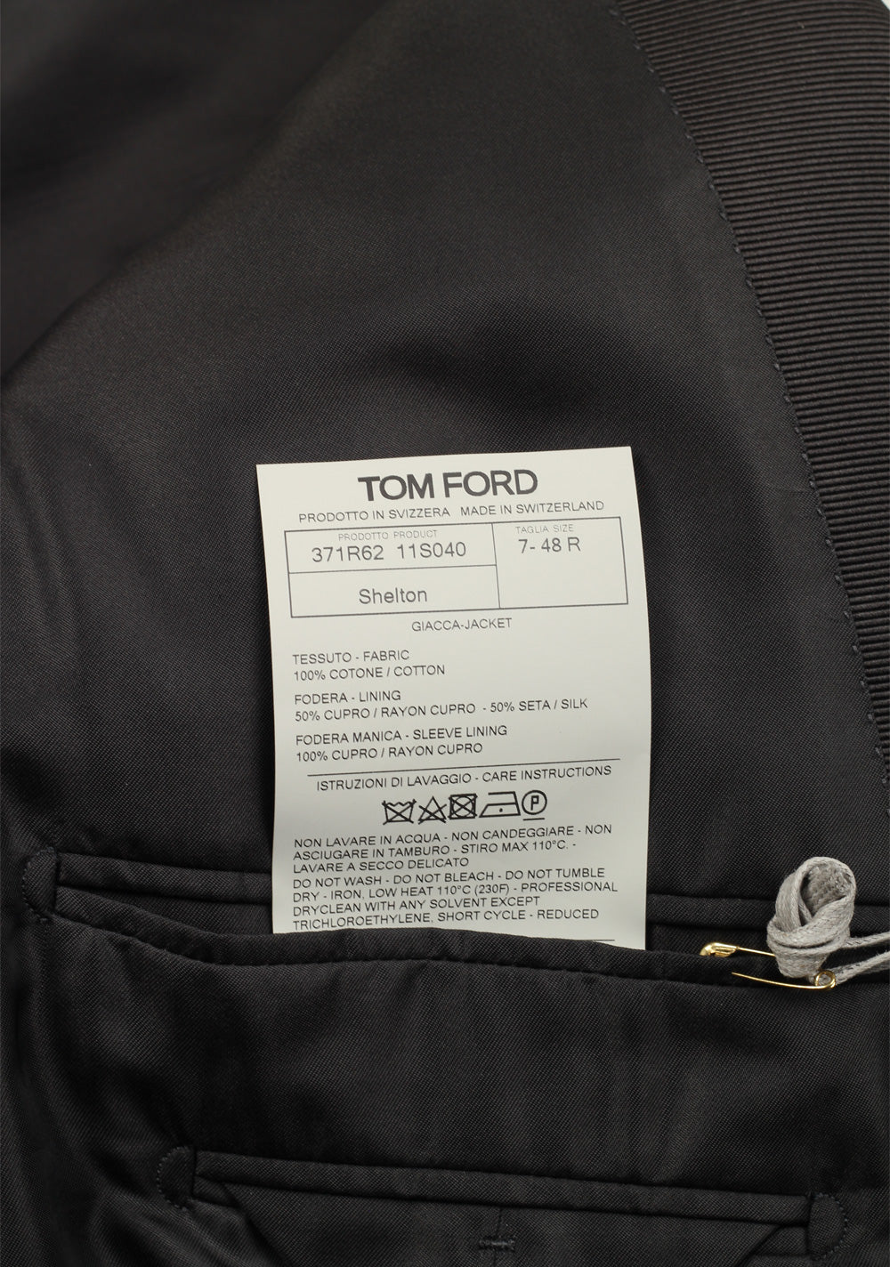 TOM FORD Shelton Green Tuxedo Dinner Jacket Size 48 / 38R U.S.