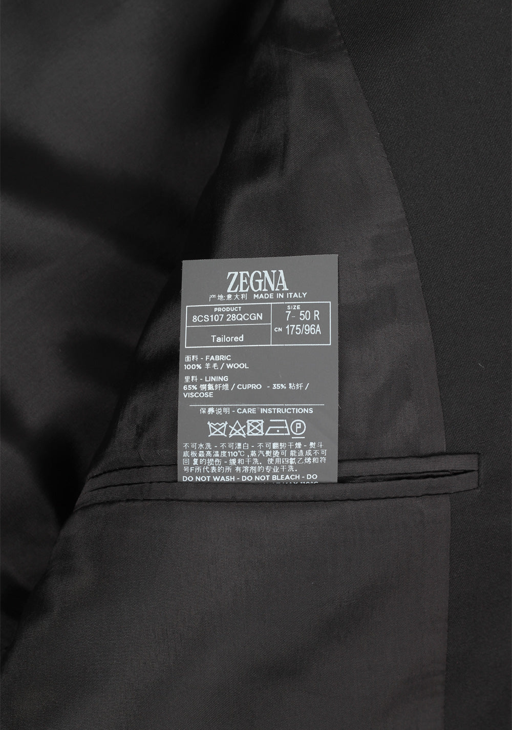 ZEGNA Signature Tailored Black Suit
