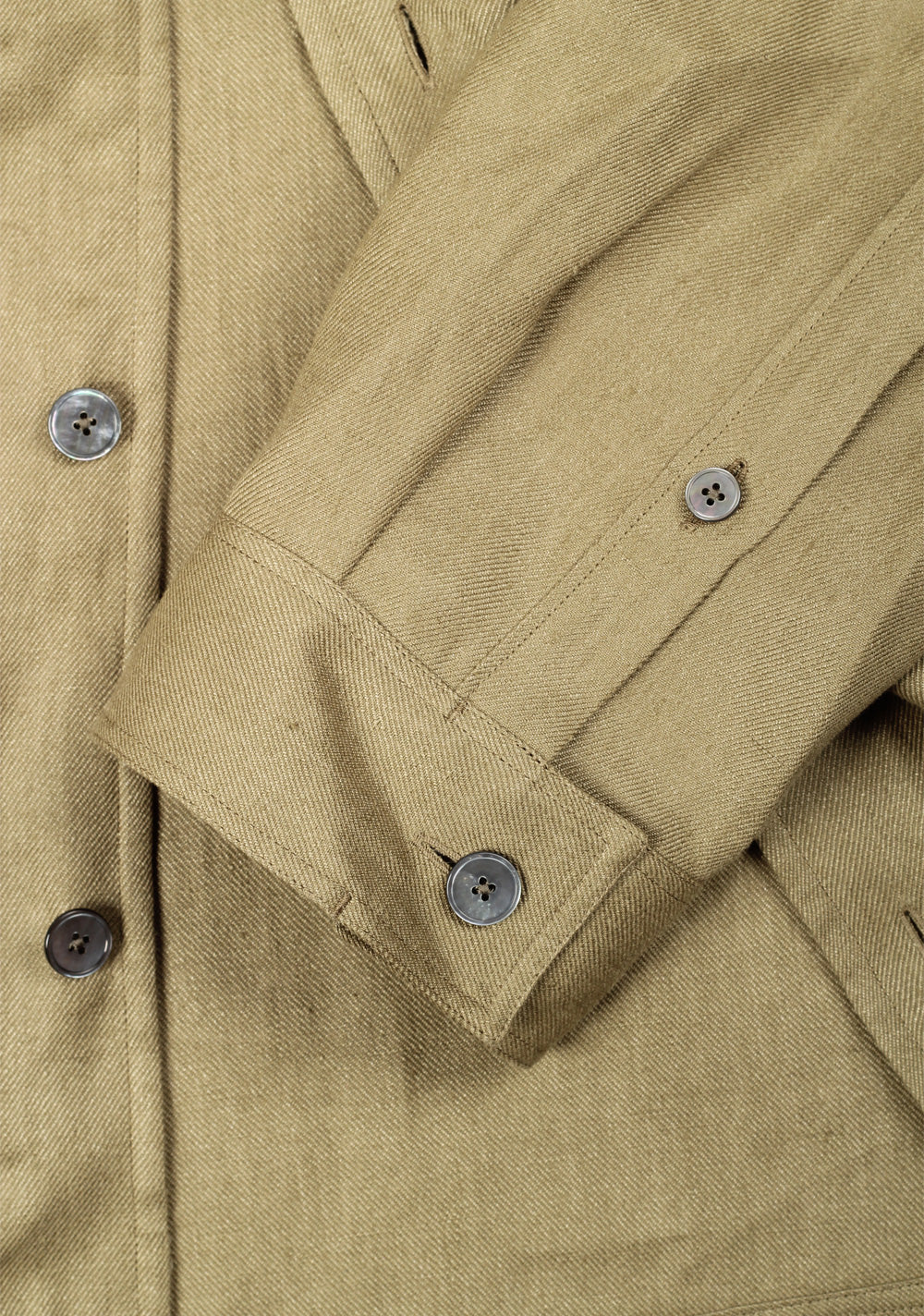 ZEGNA Oasi Lino Olive Green Overshirt