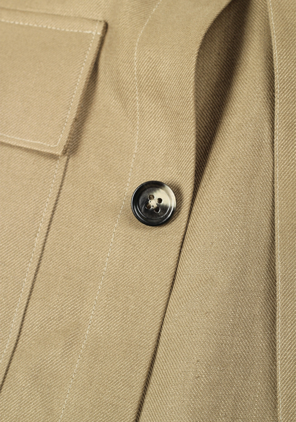 ZEGNA Oasi Lino Olive Green Overshirt (Blue Flower)