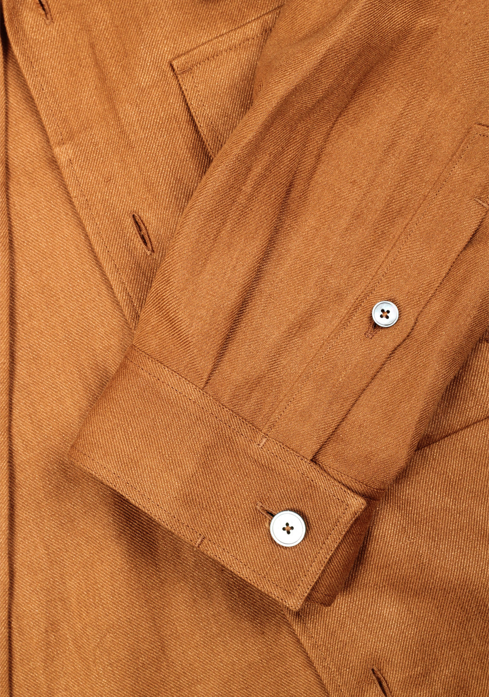 ZEGNA Oasi Lino Brown Overshirt