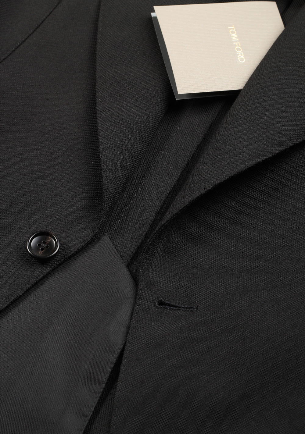TOM FORD Atticus Black Suit Size 46 / 36R U.S.