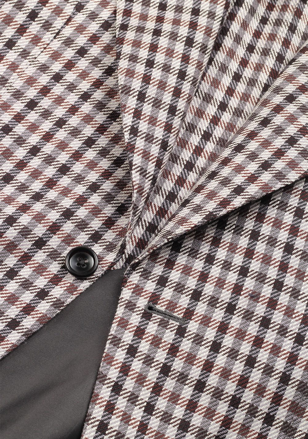 TOM FORD Atticus Brown Checked Suit Size 46 / 36R U.S.