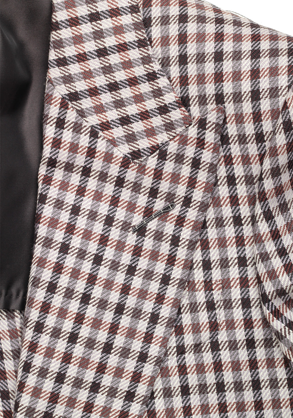 TOM FORD Atticus Brown Checked Suit Size 46 / 36R U.S.