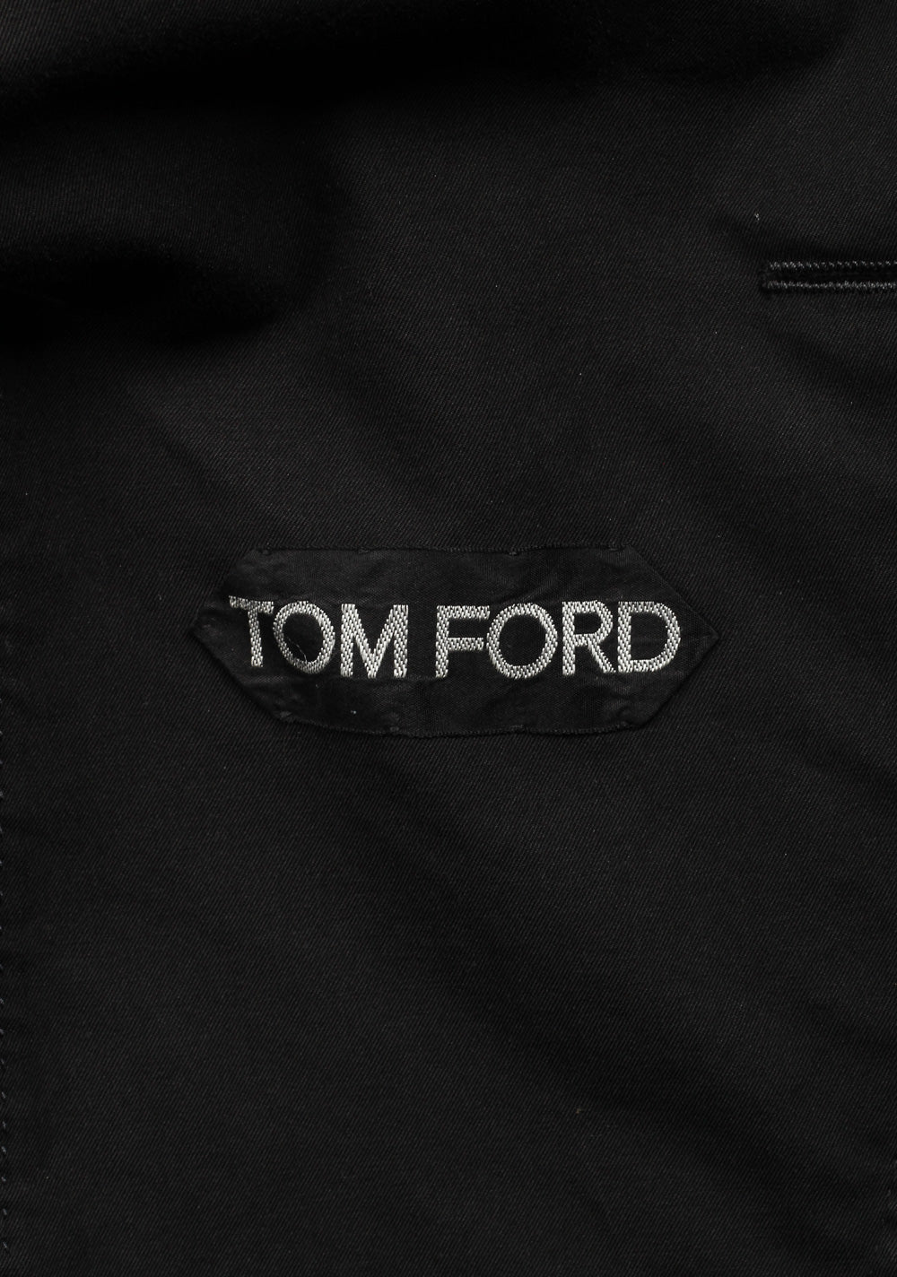 TOM FORD Black Sport Coat Size 48 / 38R U.S. In Cotton