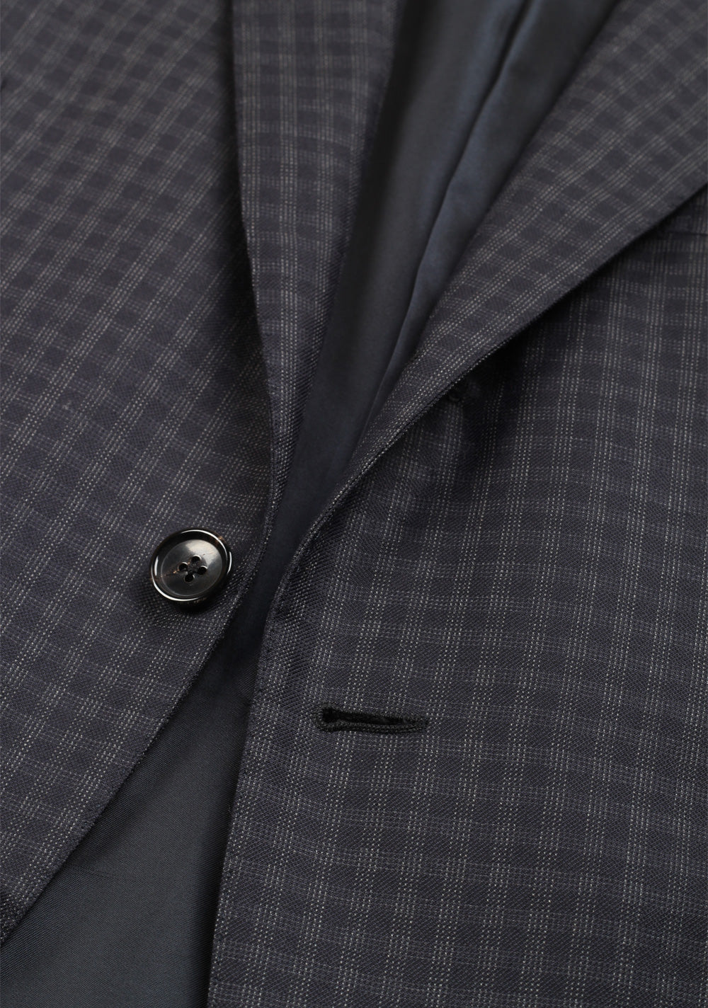 TOM FORD O'Connor Checked Blue Sport Coat Size 48 / 38R U.S. Fit Y