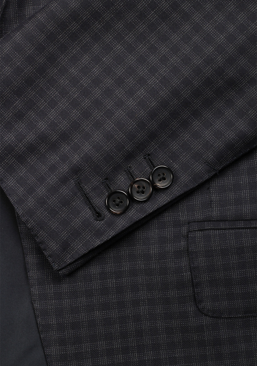 TOM FORD O'Connor Checked Blue Sport Coat Size 48 / 38R U.S. Fit Y