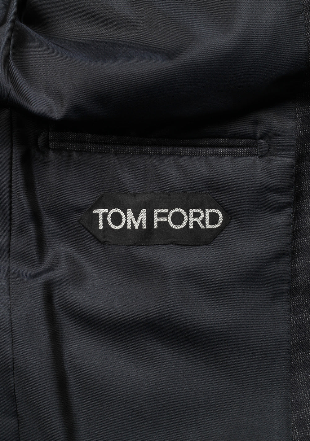 TOM FORD O'Connor Checked Blue Sport Coat Size 48 / 38R U.S. Fit Y