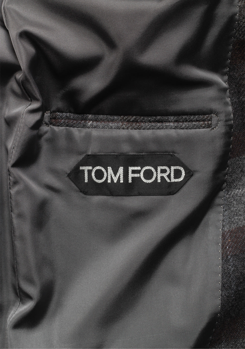 TOM FORD Atticus Gray Checked Sport Coat Size 46 / 36R U.S.