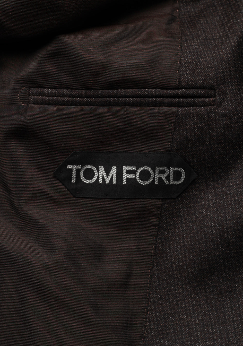 TOM FORD Atticus Brown Checked Sport Coat Size 46 / 36R U.S.