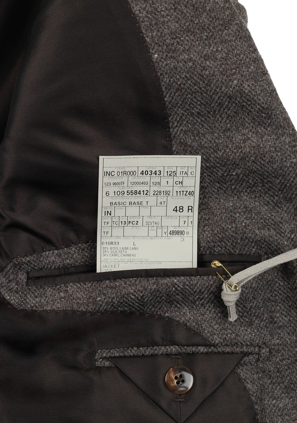 TOM FORD Wetherby Solid Gray Sport Coat Size 48 / 38R U.S.