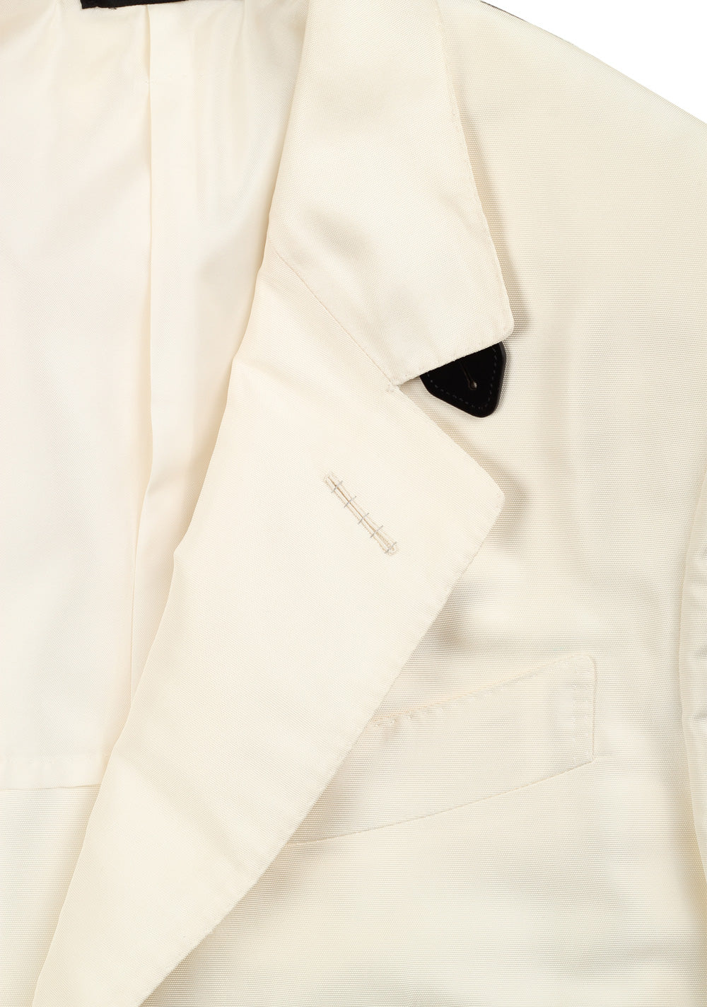 TOM FORD Atticus Off White Sport Coat Size 46 / 36R U.S. in silk