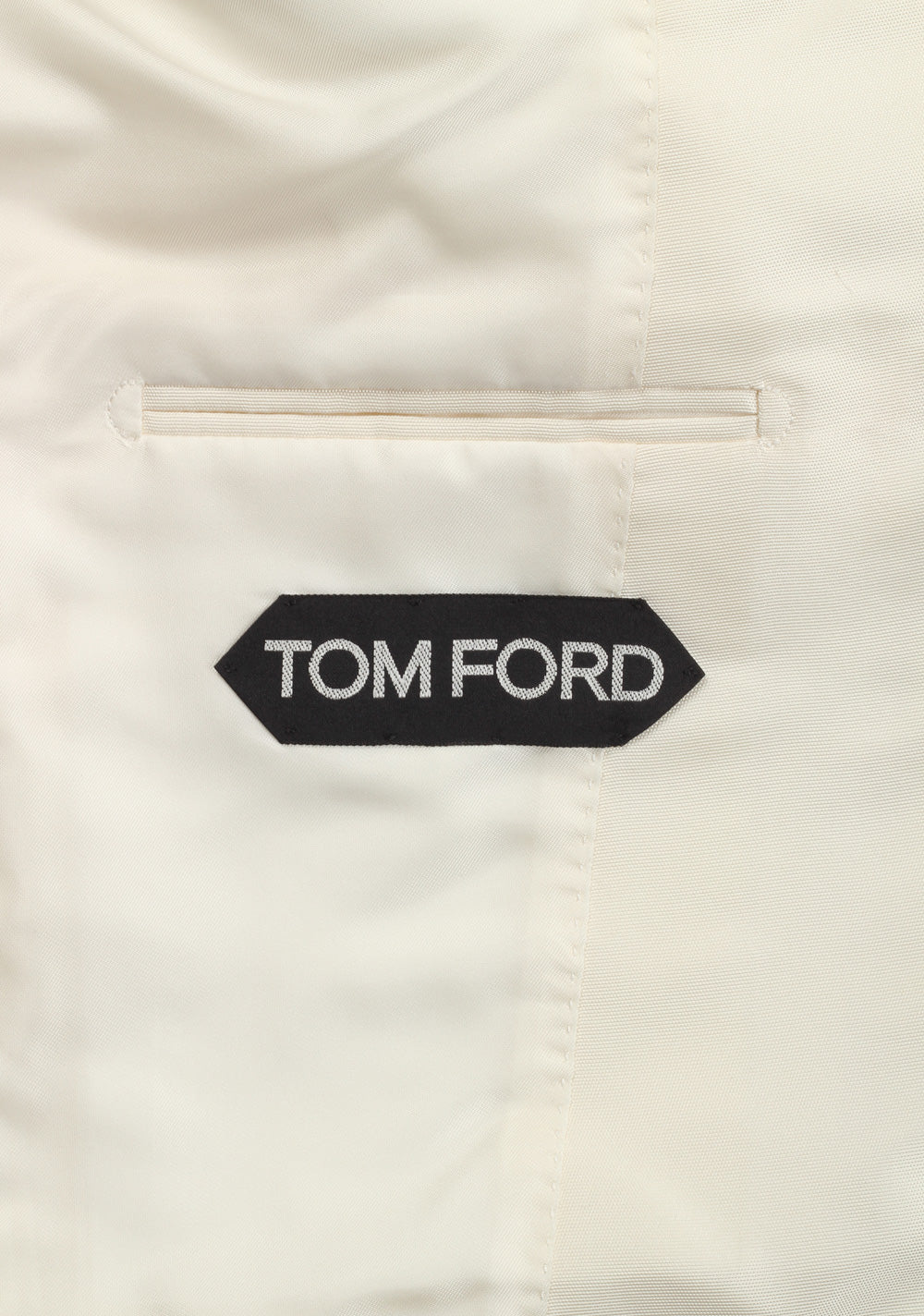 TOM FORD Atticus Off White Sport Coat Size 46 / 36R U.S. in silk