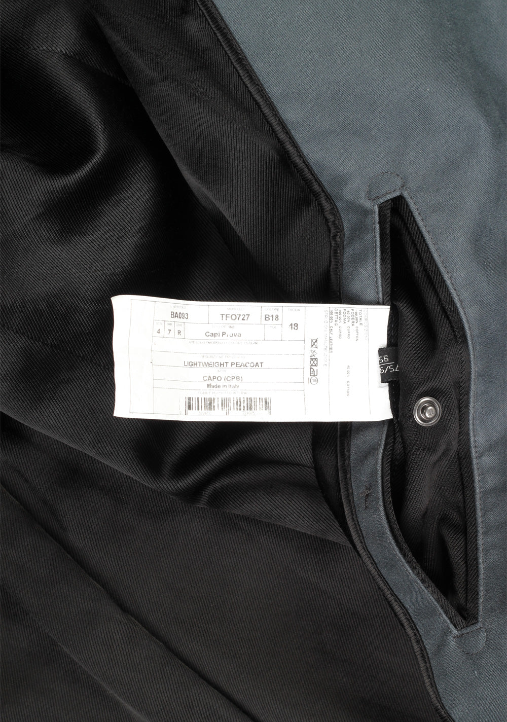 TOM FORD Petrol Double Breasted Coat 48 / 38R U.S.