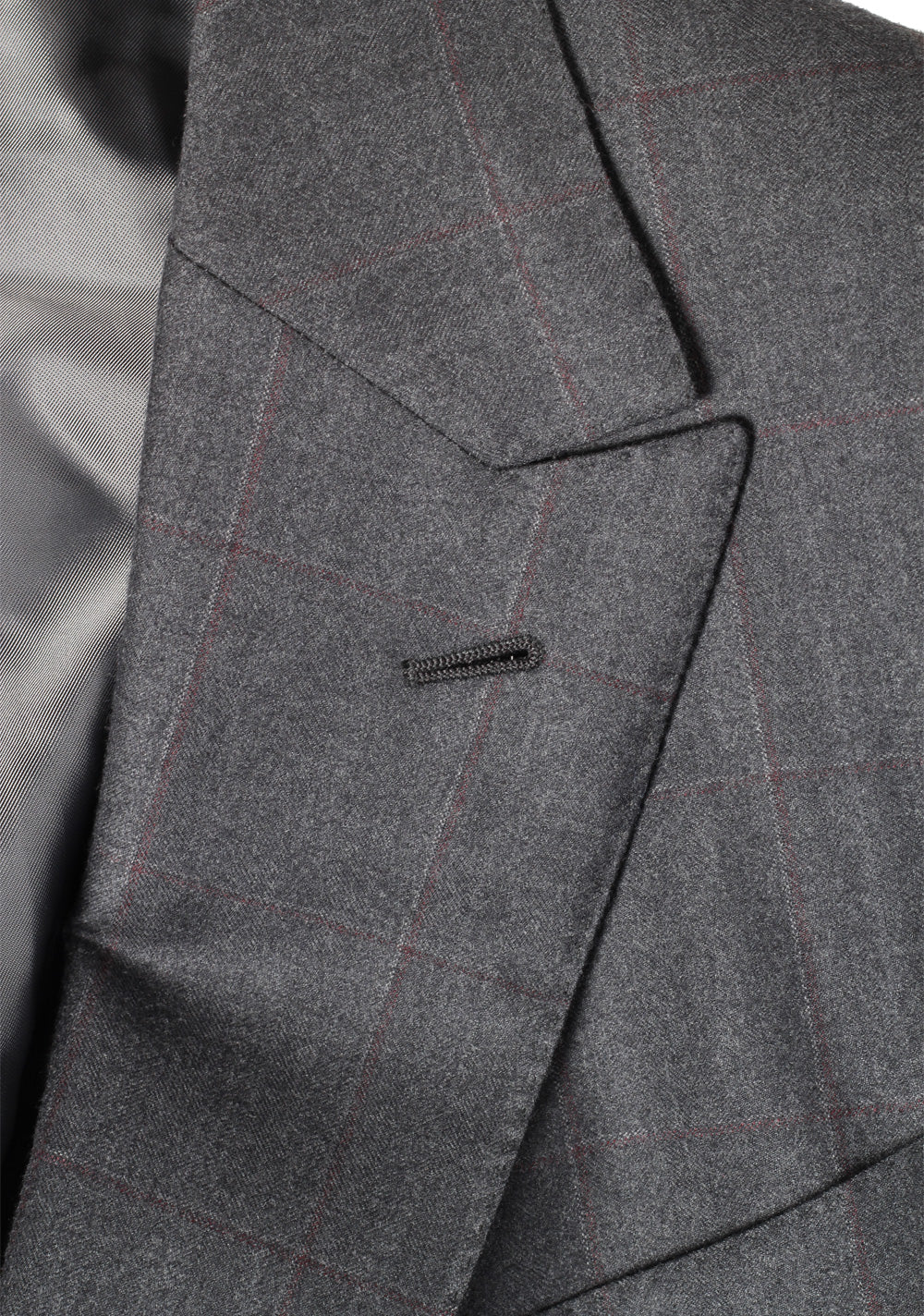 ZEGNA Double Breasted Gray Checked Suit in Wool Size 52 / 42R U.S.