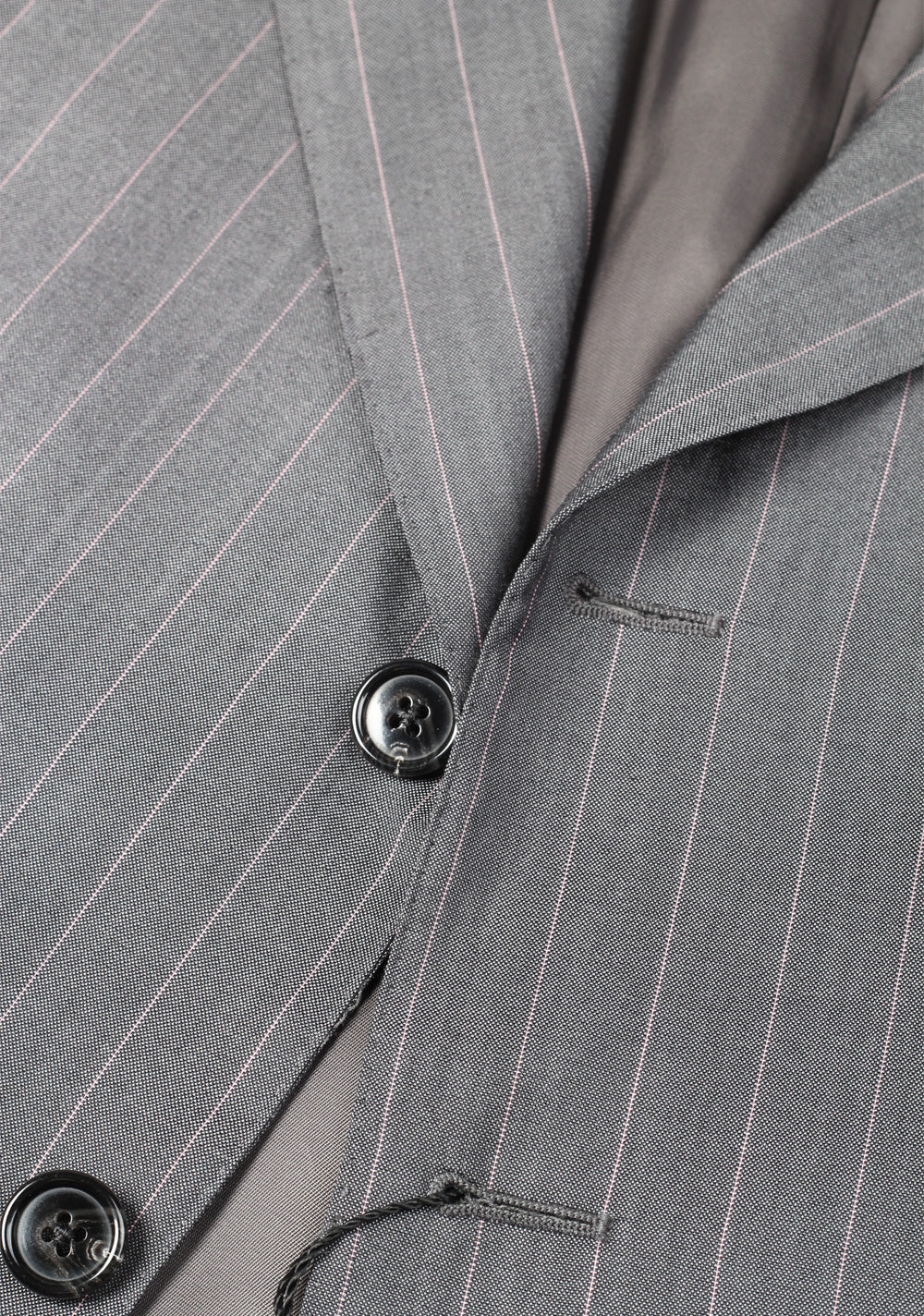 Corneliani Gray Striped Suit Size 54 / 44R U.S.