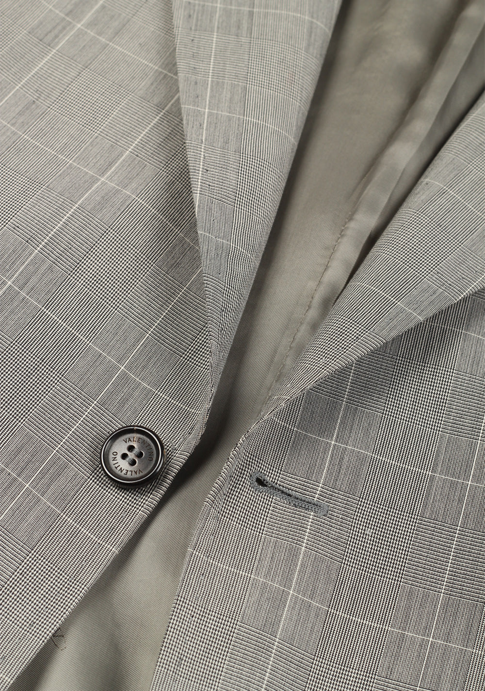 Valentino Gray Checked Suit Size 56 / 46R U.S.