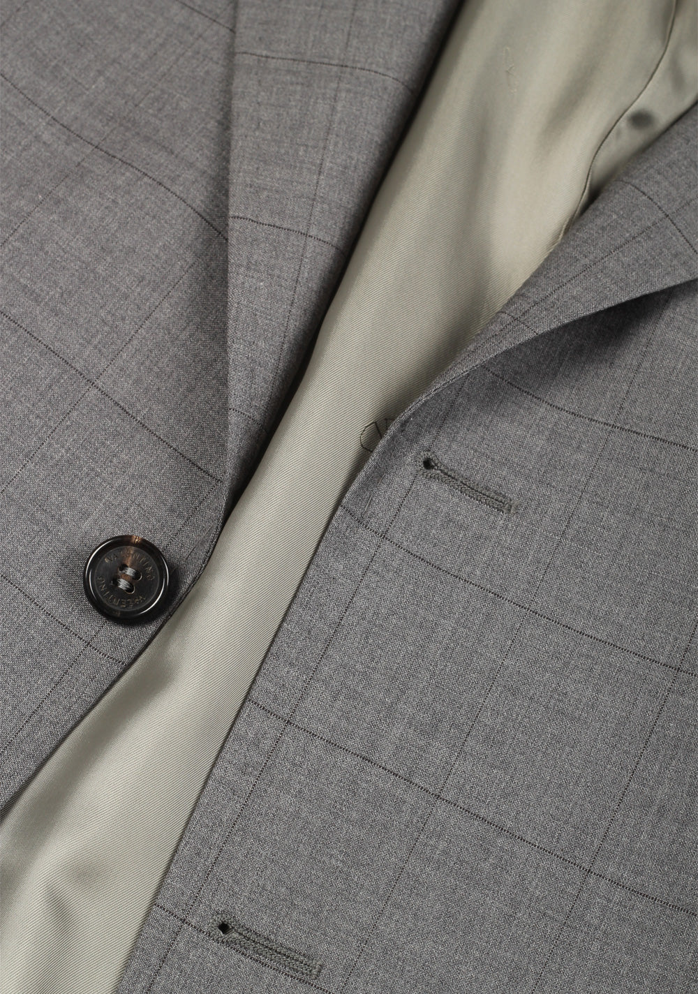 Valentino Gray Checked Suit Size 50 / 40R U.S.