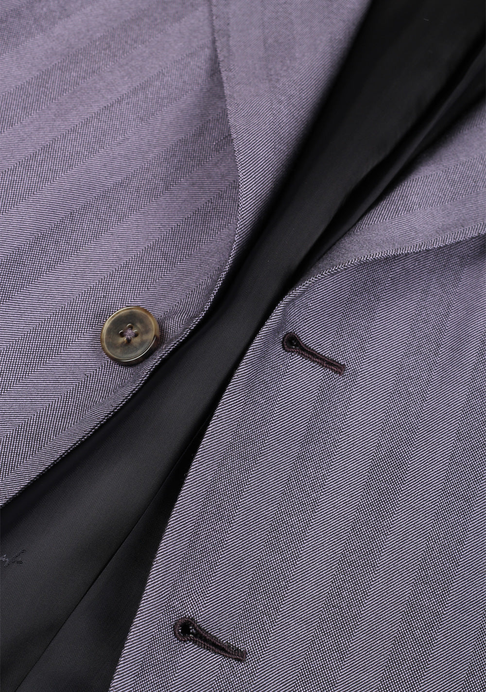 ZEGNA Couture Purple Herringbone Sport Coat Size 52 / 42R U.S. in Silk