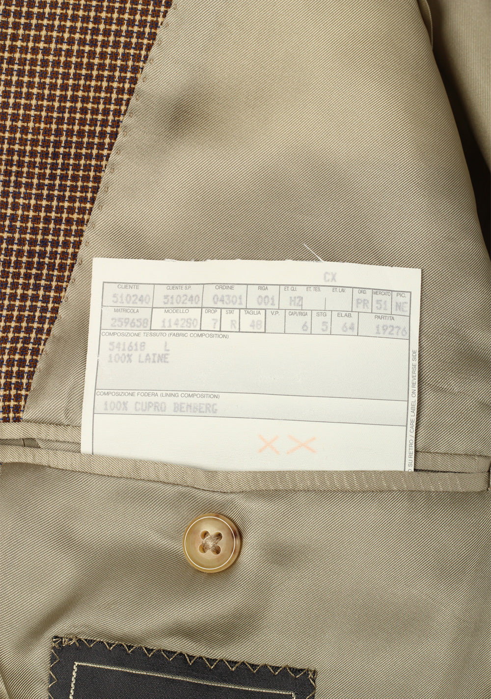 ZEGNA Checked Brown High Performance Sport Coat Size 48 / 38R U.S.