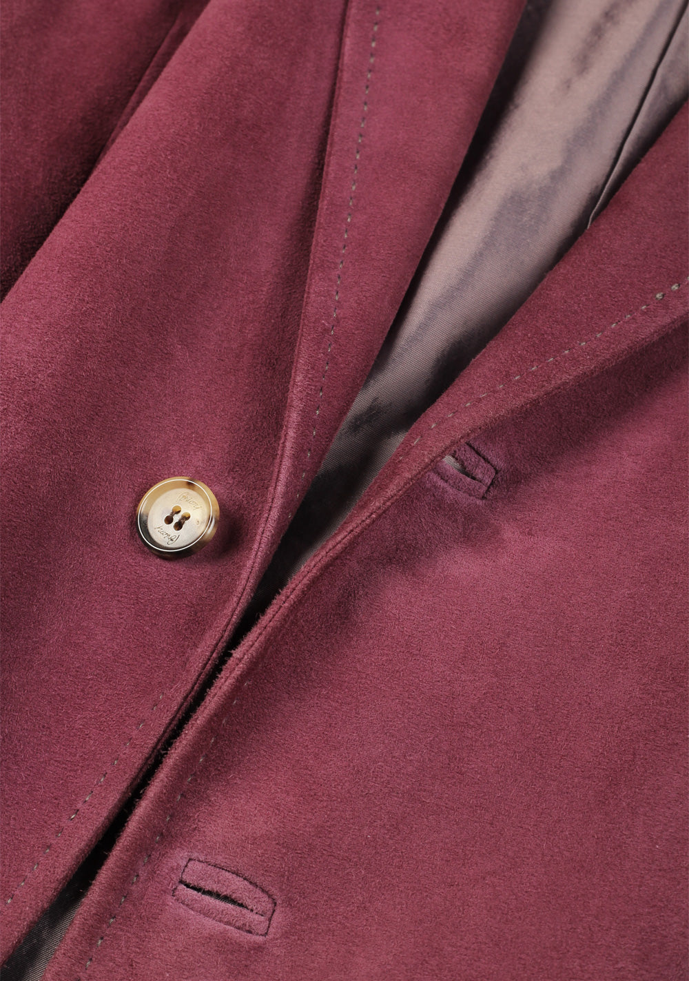 Brioni Aubergine Washed Leather Sport Coat Size 52 / 42R U.S.