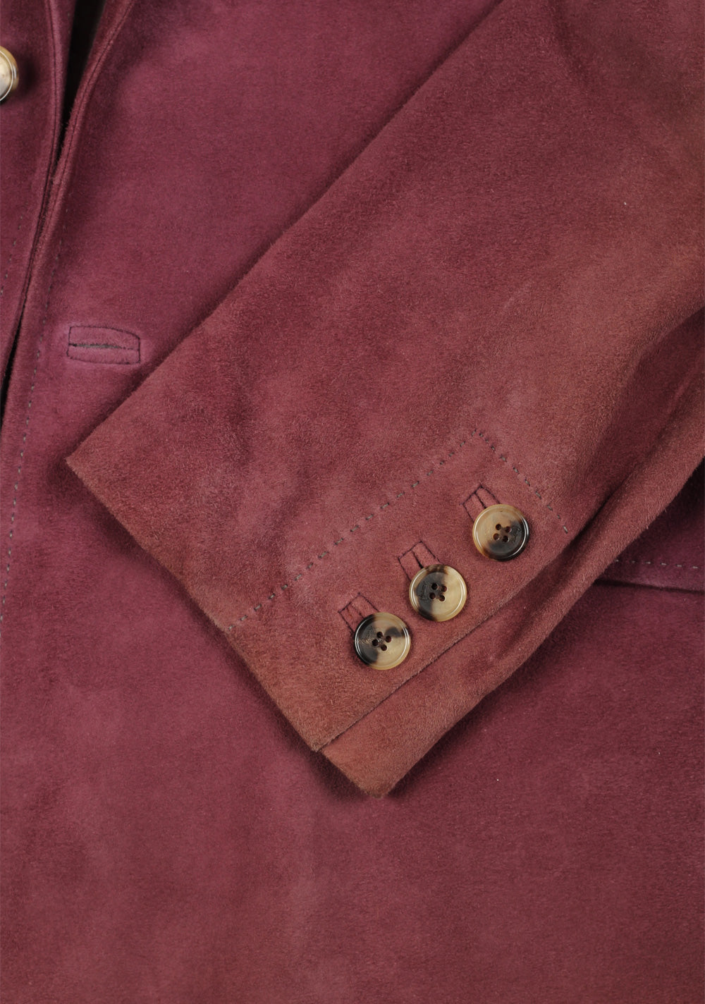 Brioni Aubergine Washed Leather Sport Coat Size 52 / 42R U.S.