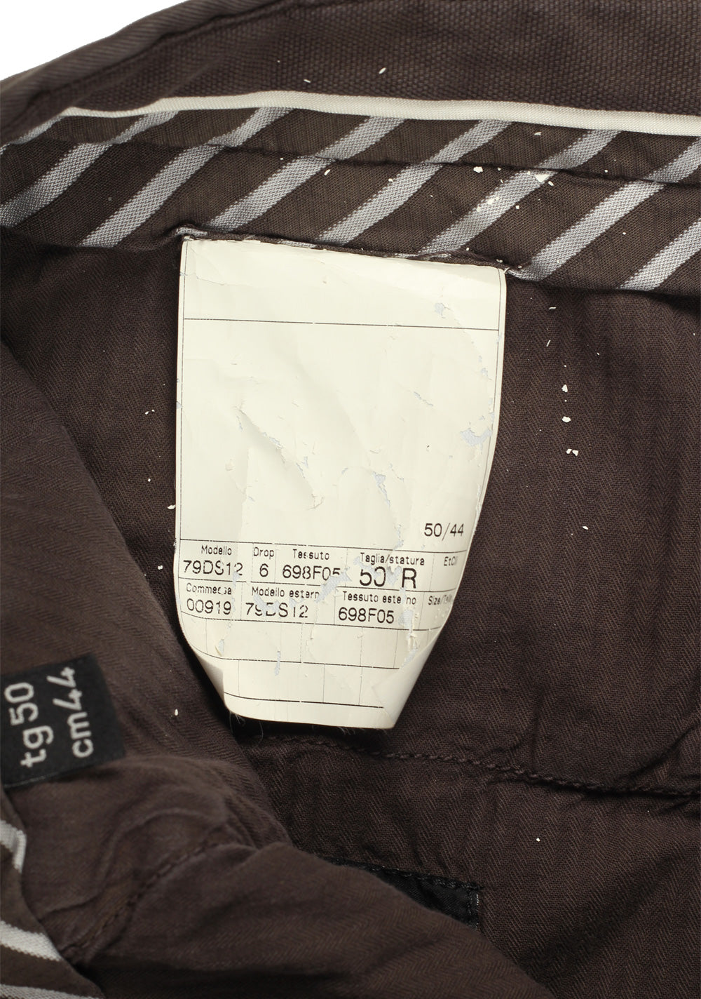 ZEGNA Brown Cotton Trousers Size 50 / 34 U.S.
