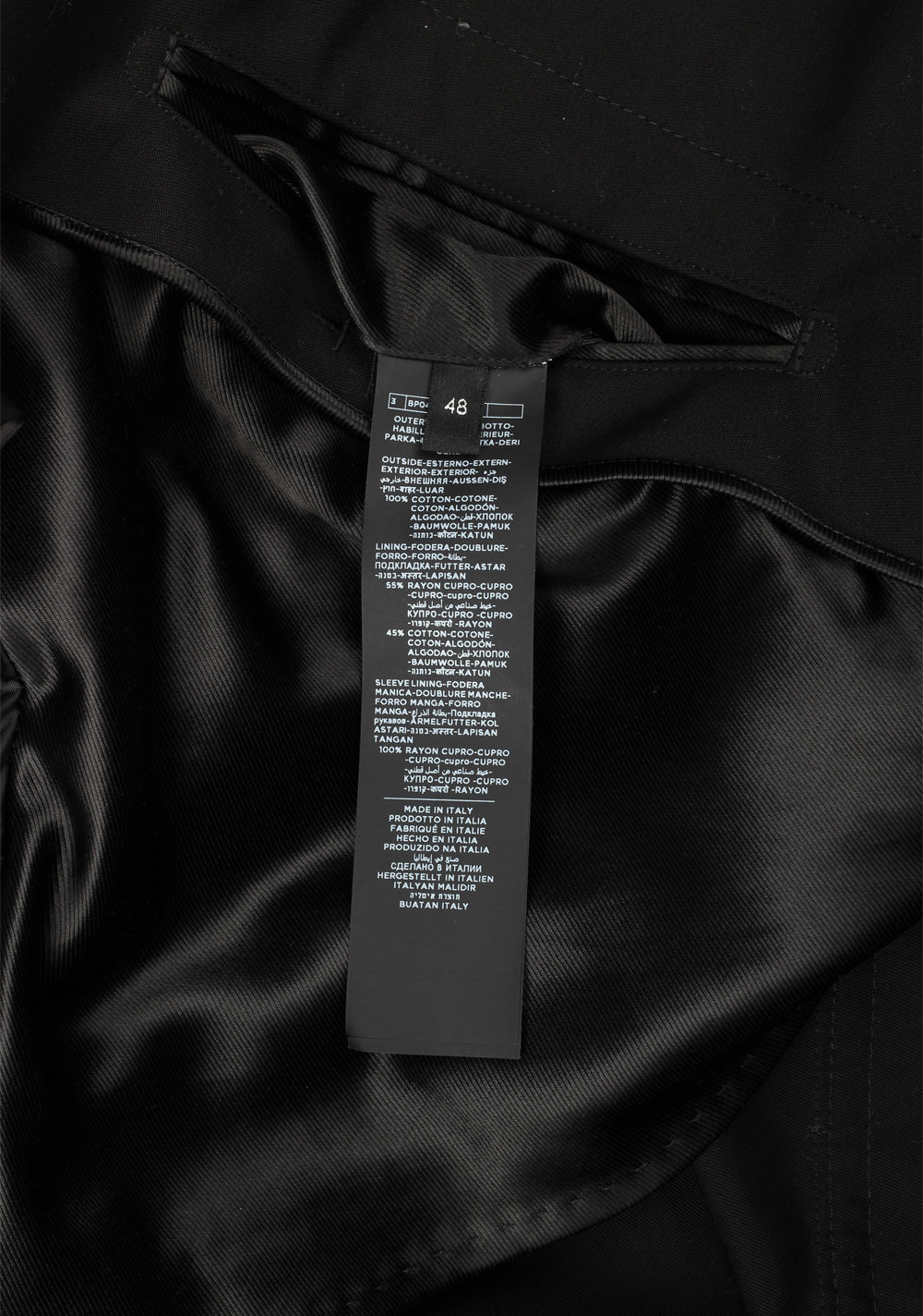 TOM FORD Black Coat Size 48 / 38R U.S. Outerwear