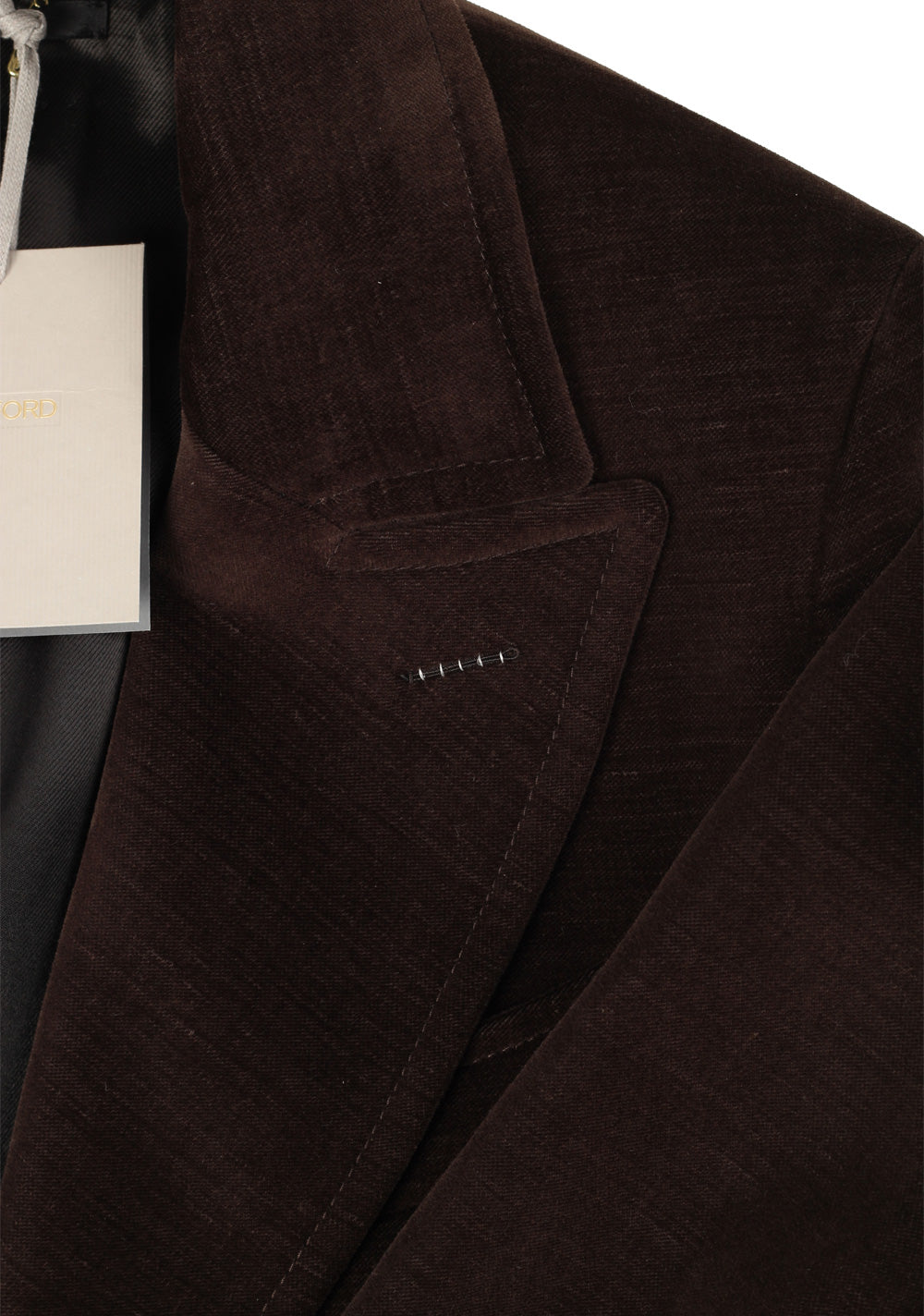 TOM FORD Brown Double Breasted Over Coat Size 48 / 38R U.S. Outerwear