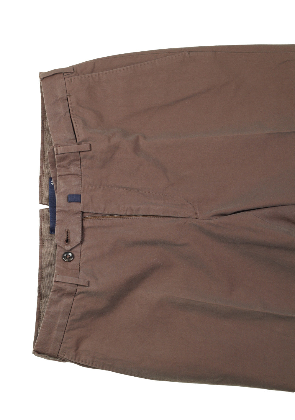 Incotex Greenish Brown Incochino Trousers Size 48 / 32 U.S. in Cotton