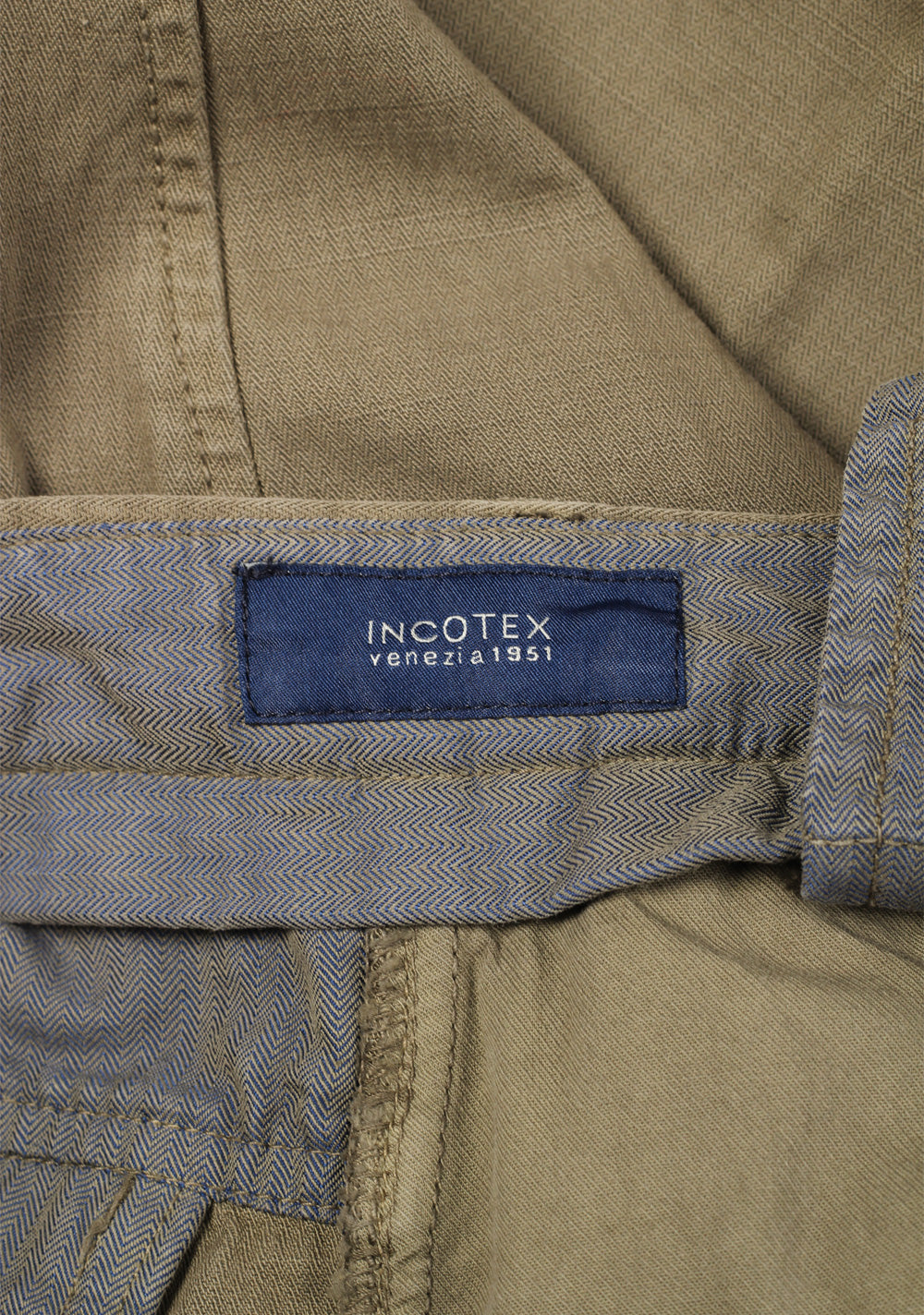 Incotex Green Trousers Size 50 / 34 U.S.