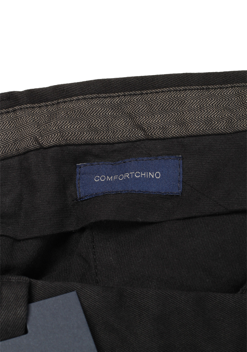 Incotex Black Comfort Chino Trousers