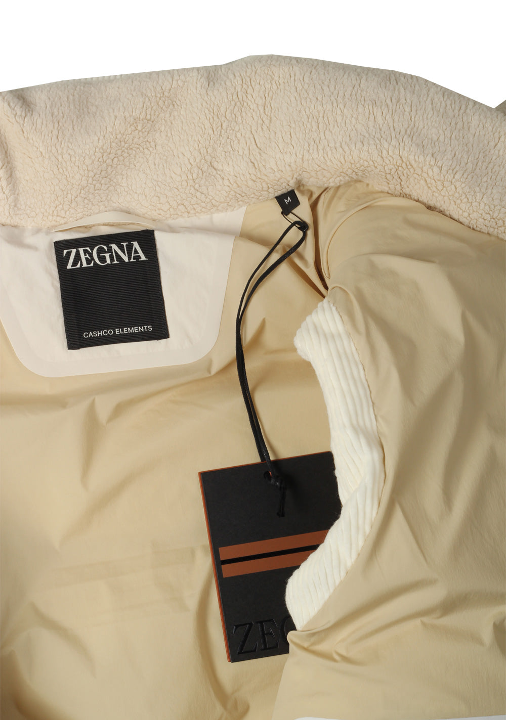 ZEGNA Cashco Elements Off White Corduroy Vest Outerwear