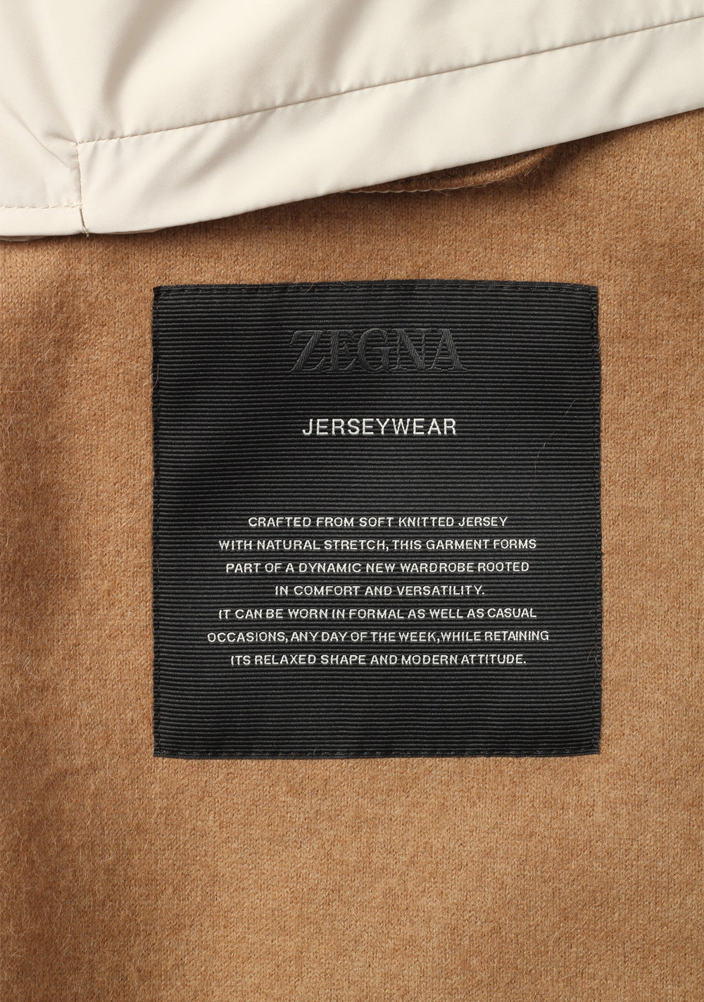 ZEGNA Jerseywear Camel Coat Size 54 / 44R U.S.