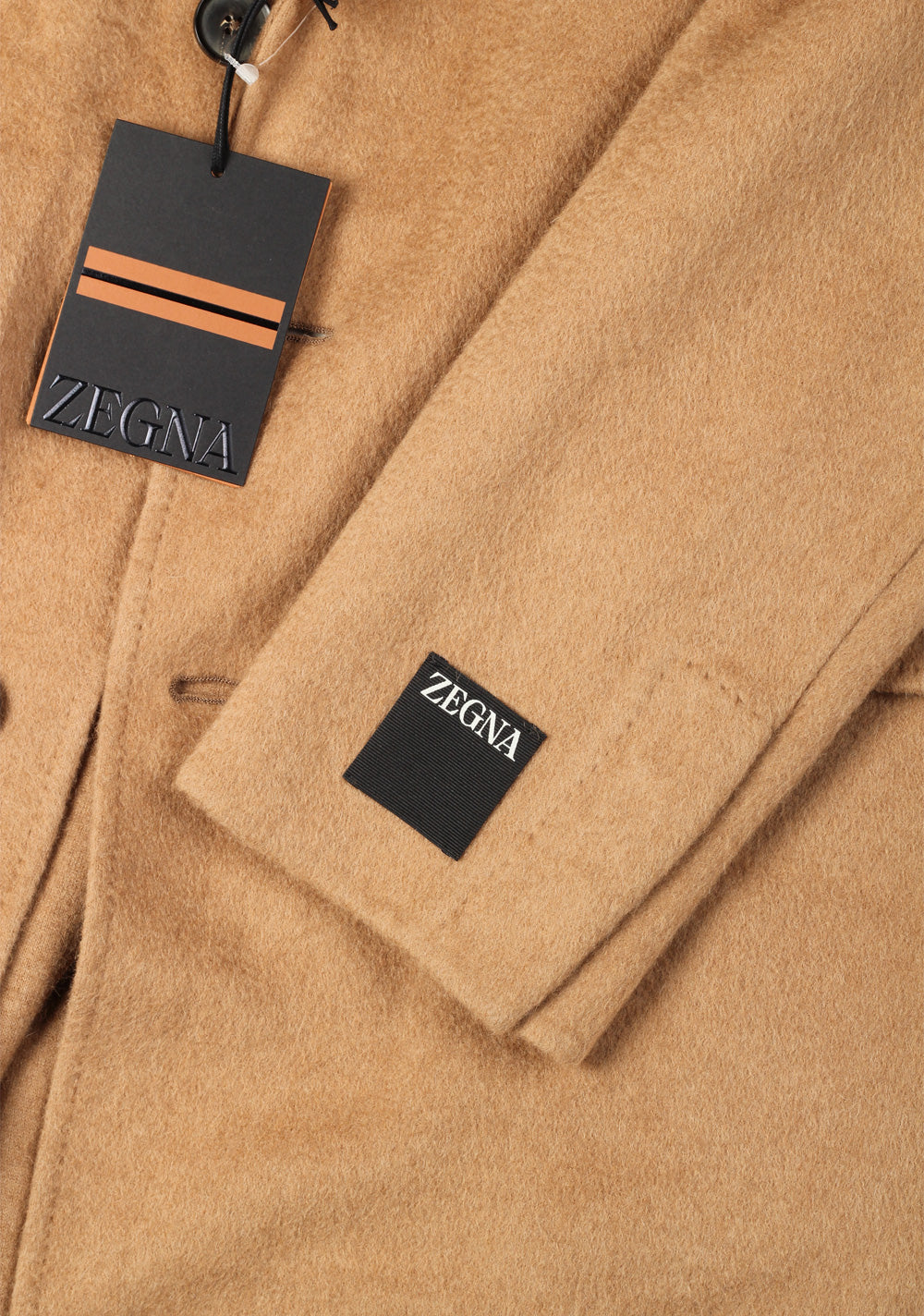 ZEGNA Jerseywear Camel Coat Size 54 / 44R U.S.