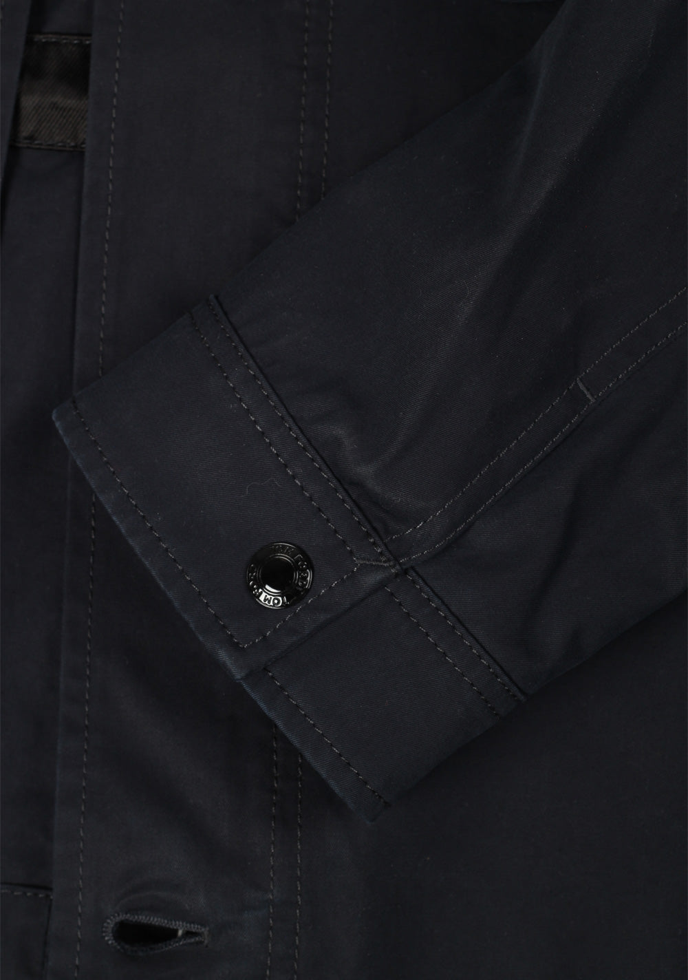 TOM FORD Blue Lined Overshirt Jacket in Cotton