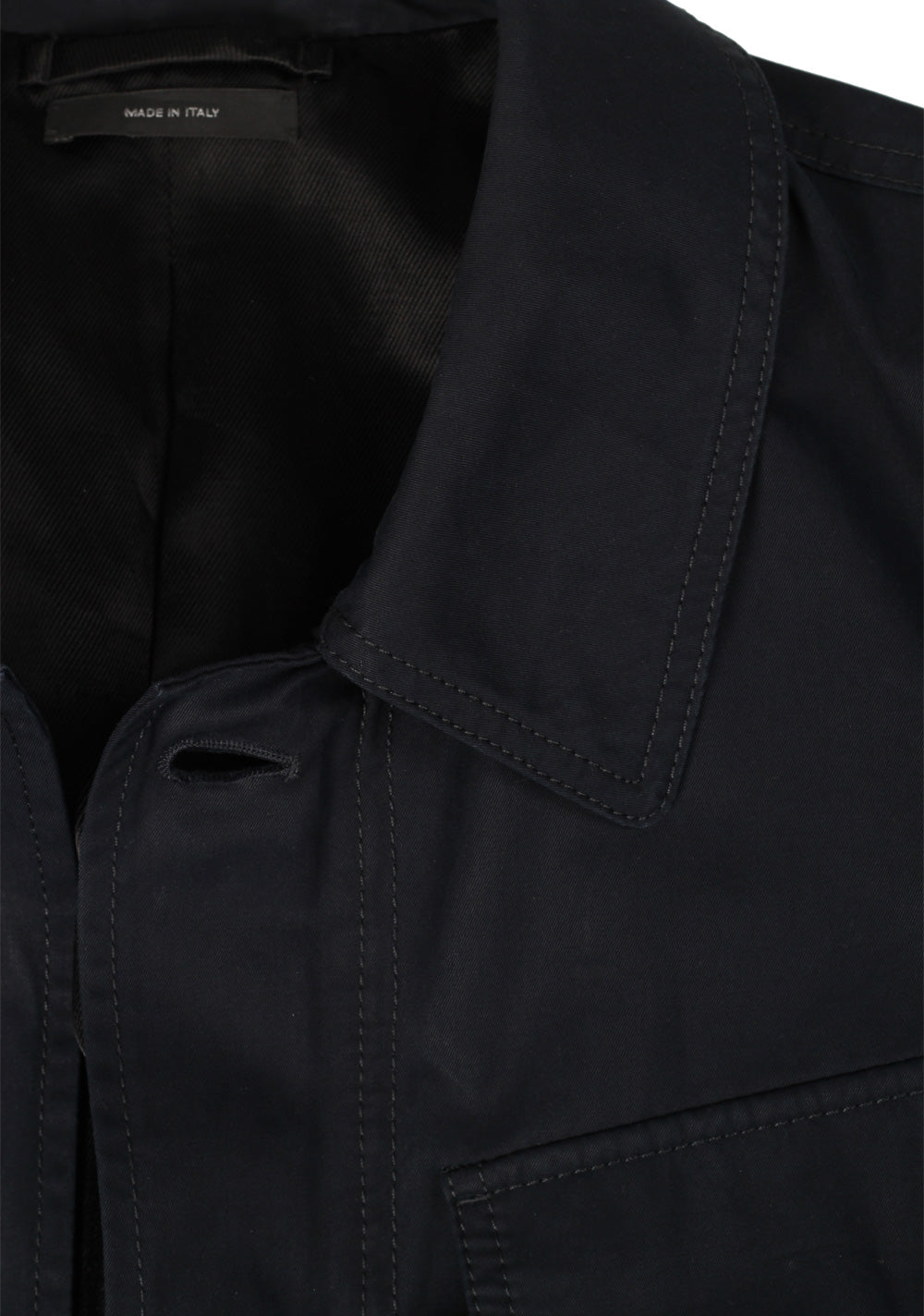 TOM FORD Blue Lined Overshirt Jacket in Cotton