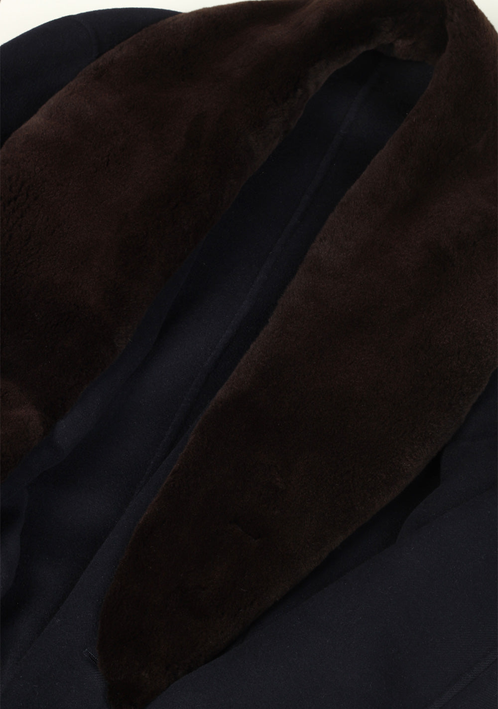 Loro Piana Blue Mink Baby Cashmere Over Coat Size 56 IT / 46R U.S.