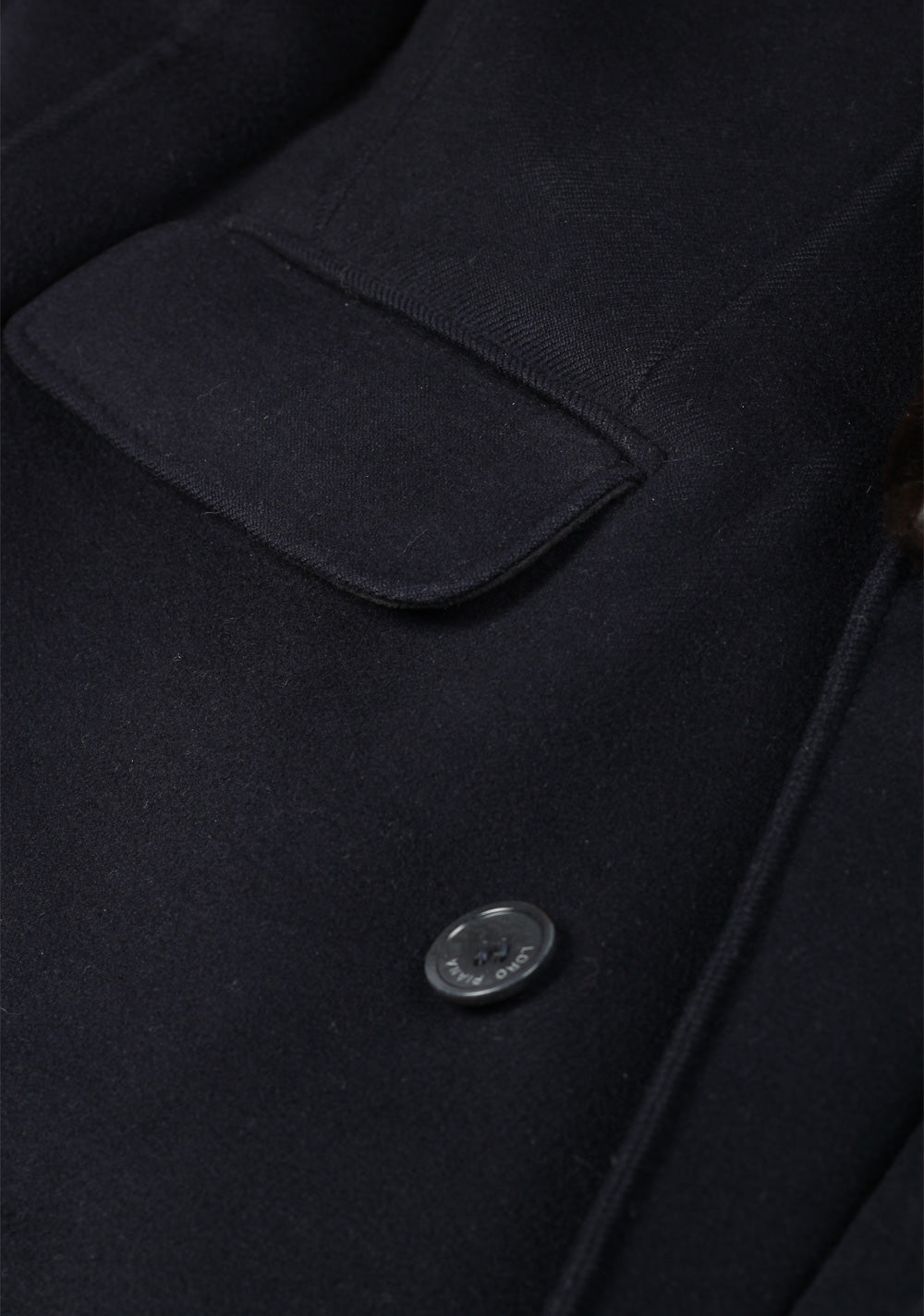 Loro Piana Blue Mink Baby Cashmere Over Coat Size 56 IT / 46R U.S.