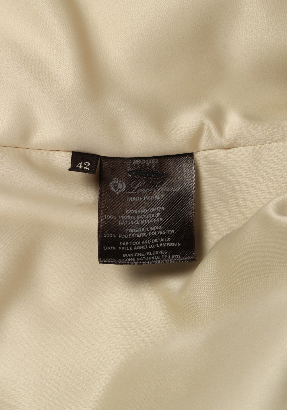 Loro Piana Mink Coat Size 42 IT / 10 UK / 6 US / 38 FR