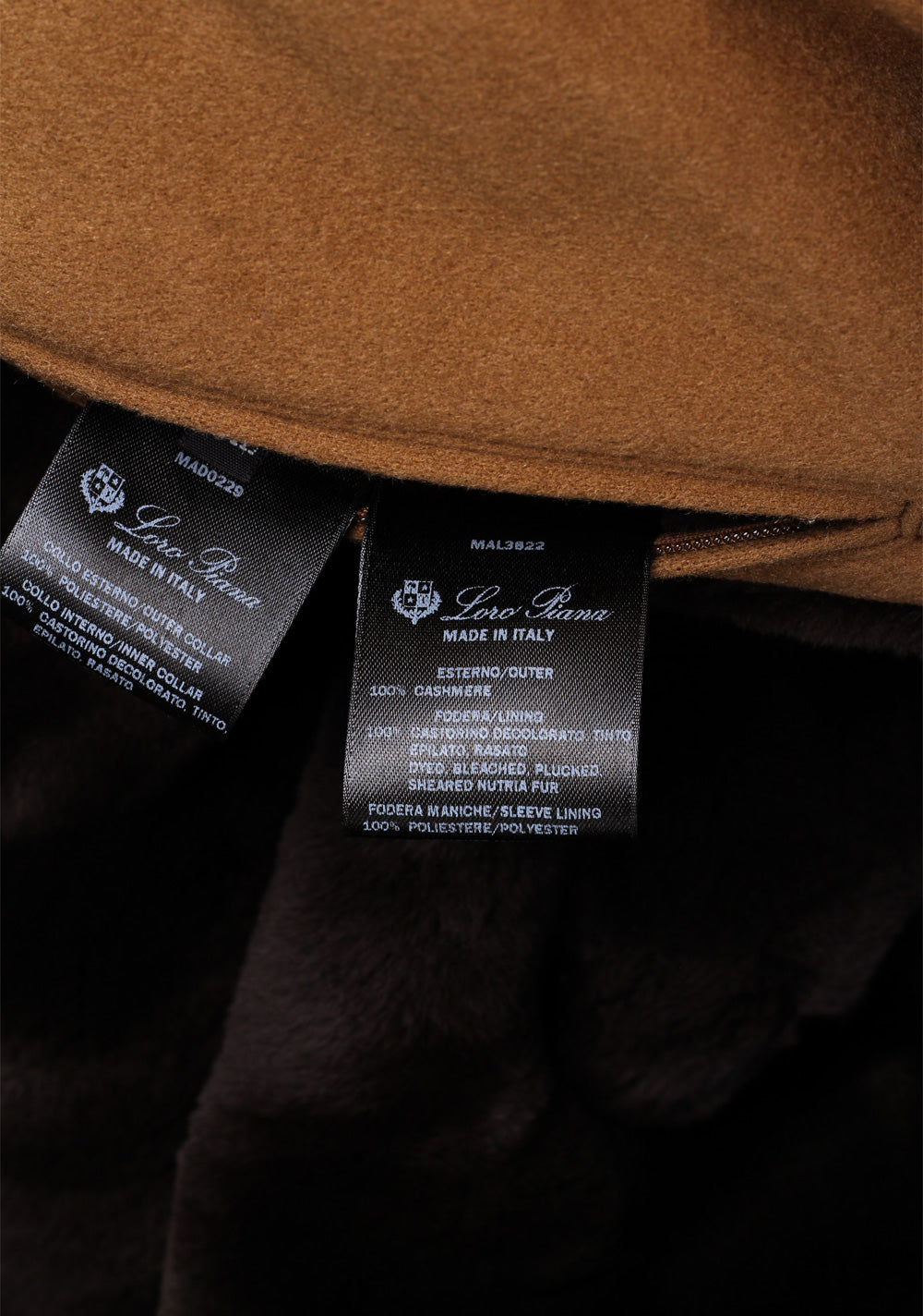 Loro Piana Beige Cashmere Fur Lined Overcoat Size XXXL / 58 / 48R U.S.