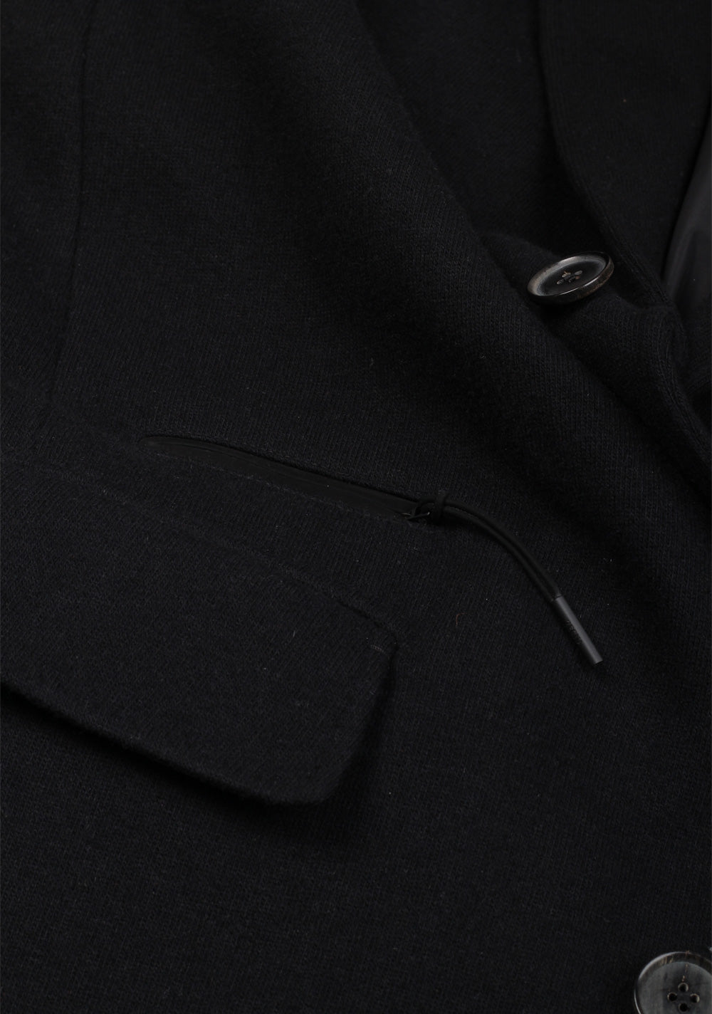 ZEGNA Jerseywear Black Overcoat Size 52 / 42R U.S.