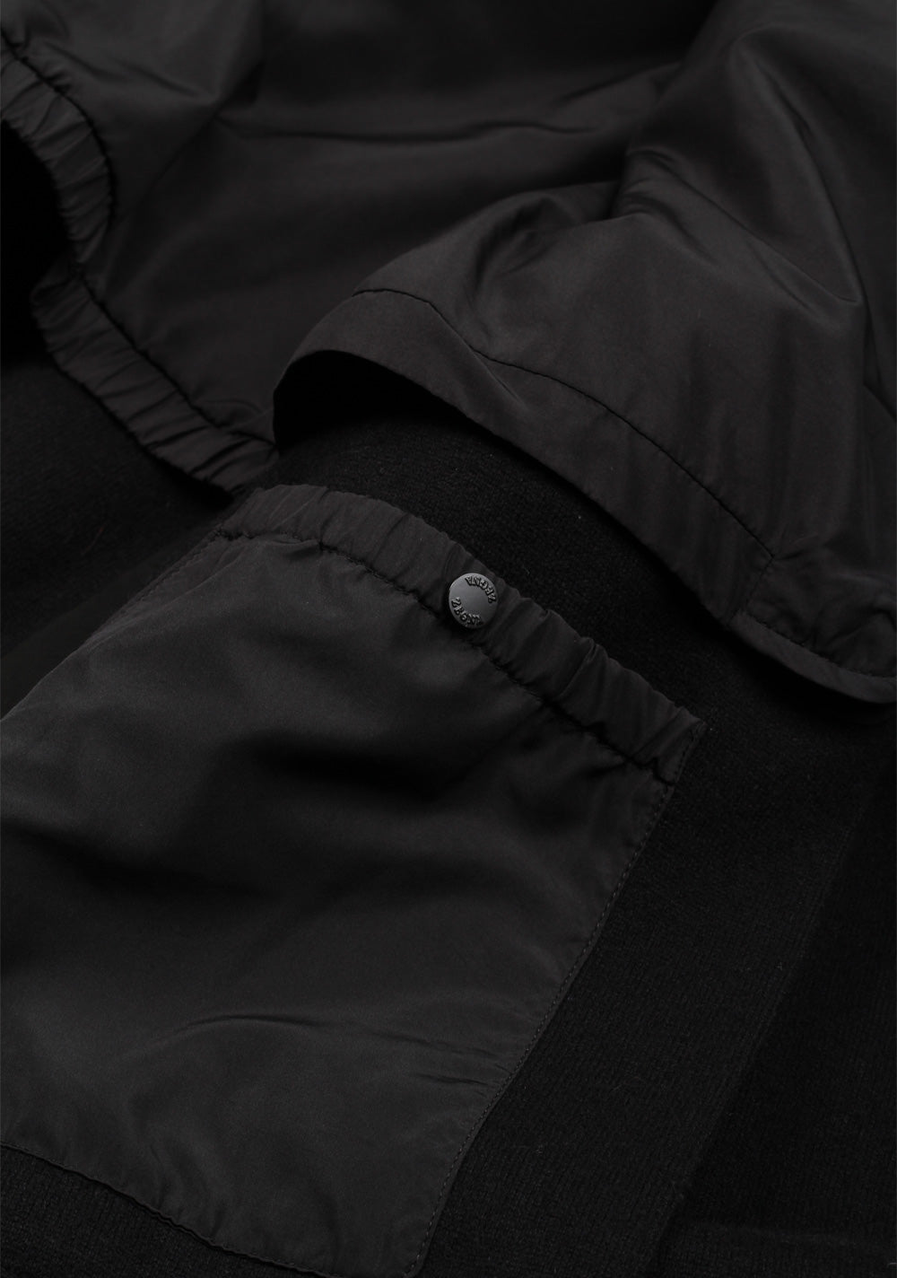 ZEGNA Jerseywear Black Overcoat Size 52 / 42R U.S.