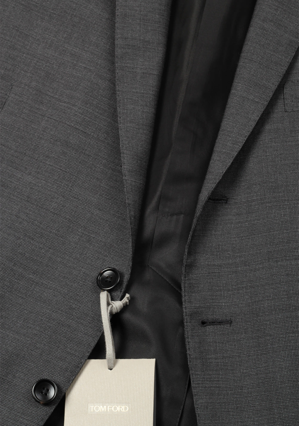 TOM FORD O'Connor James Bond Wool Gray Suit Size 56 / 46R U.S.