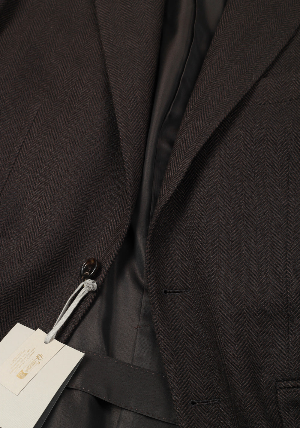 TOM FORD O'Connor Brown Herringbone Mohair Blend Suit