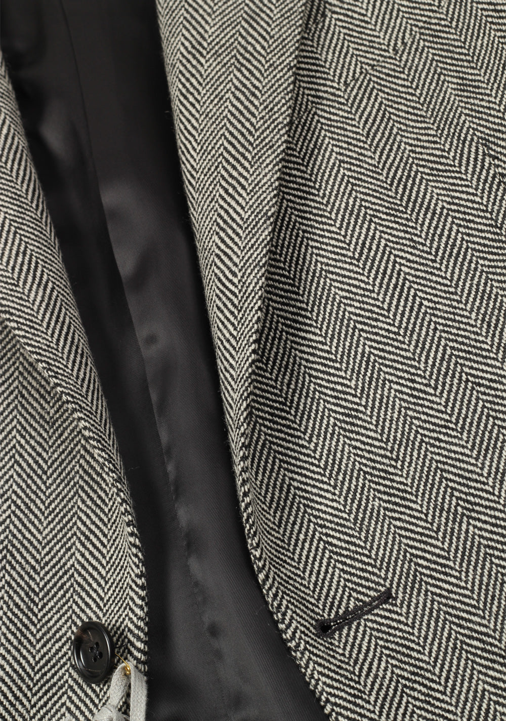 TOM FORD O'Connor Black White Herringbone Mohair Blend Suit Size 48 / 38R U.S.